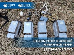«Россети Центр и Приволжье» выявили во Владимирской области хищения электроэнергии «серыми» майнерами на сумму более 3,5 млн рублей